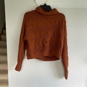 Burnt orange sweater